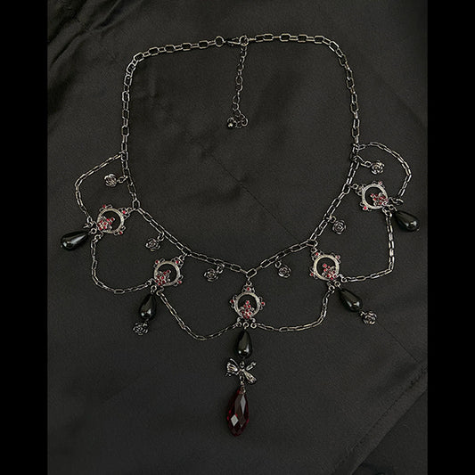 Pamela Mann Victorian Goth statement necklace