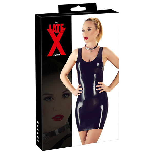LateX Black mini dress