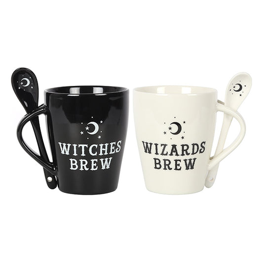 Something Different Witches & Wizards couples' mug & spoon set