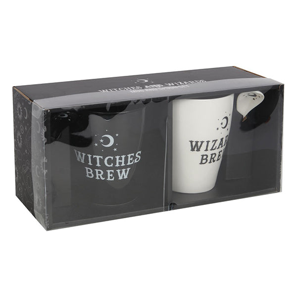 Something Different Witches & Wizards couples' mug & spoon set