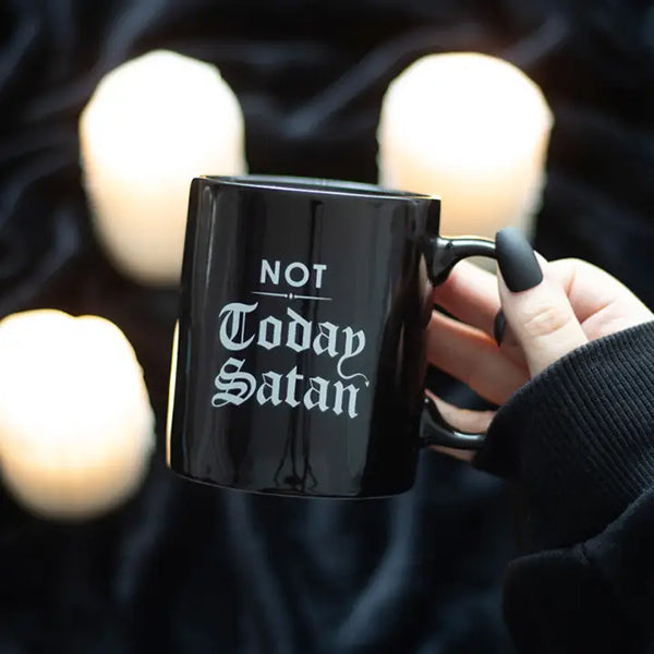 Something Different Not Today Satan mug