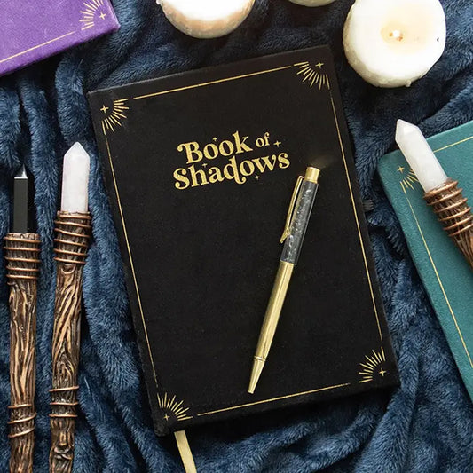 Something Different Book Of Shadows journal with obsidian crystal pen