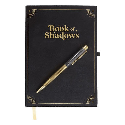 Something Different Book Of Shadows journal with obsidian crystal pen