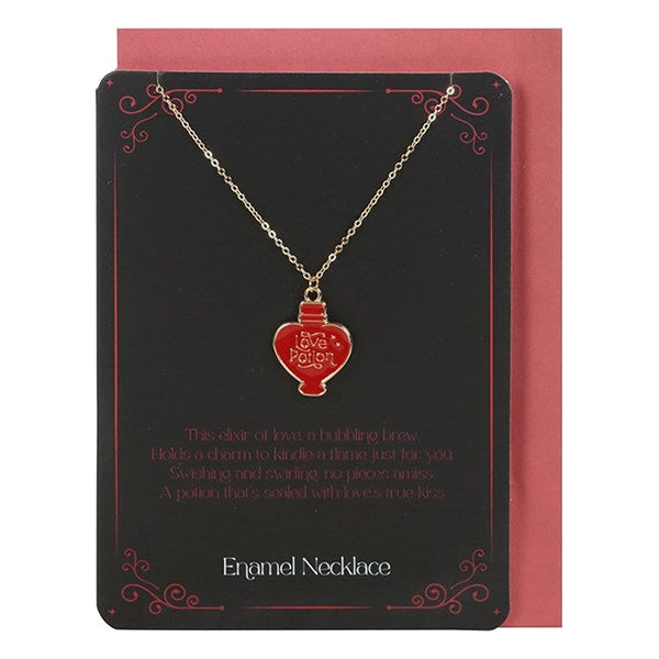 Something Different Love Potion necklace & card