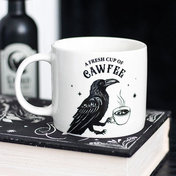 Something Different Fresh Cup Of Cawfee raven mug