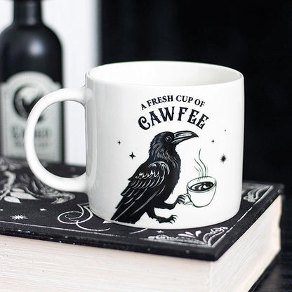 Something Different Fresh Cup Of Cawfee raven mug