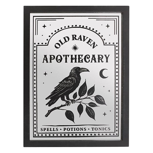 Something Different Old Raven Apothecary mirrored wall art