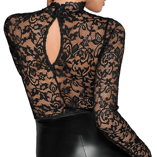 Noir Handmade Soft Lace Top midi dress