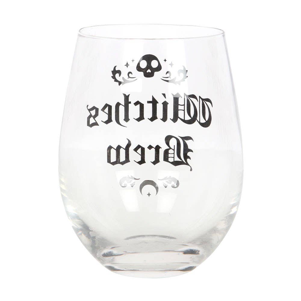 Something Different Witches Brew stemless wine glass