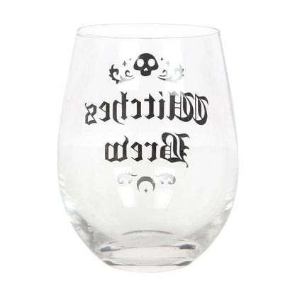 Something Different Witches Brew stemless wine glass