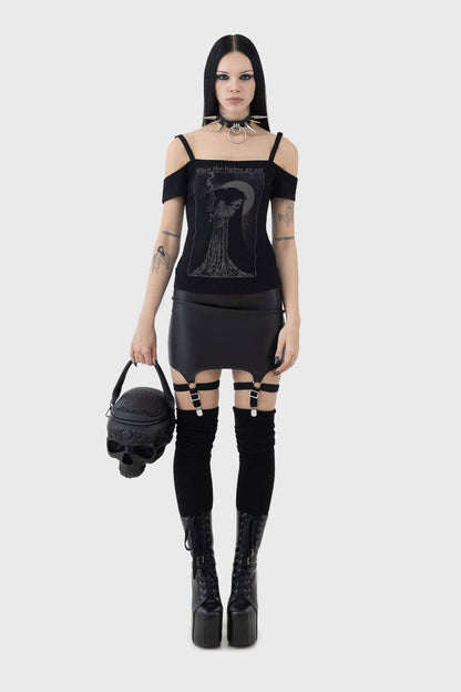 Contact The Dead Skull Handbag
