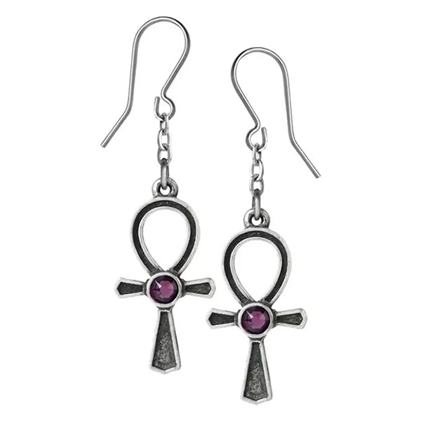 Alchemy Ankh of Osiris drop earrings