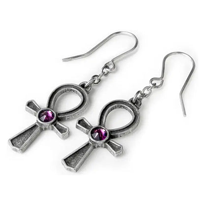 Alchemy Ankh of Osiris drop earrings