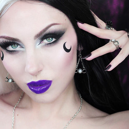 Alchemy Wiccan Moon drop earrings