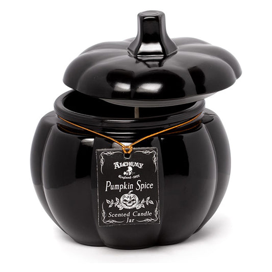 Alchemy Punpkin candle holder with candle