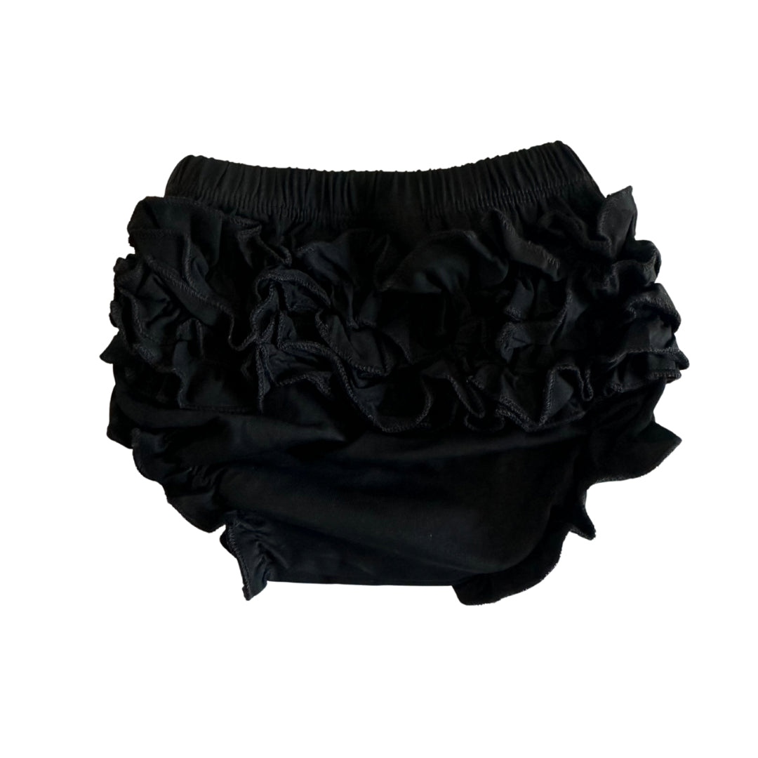 Black ruffle bloomers