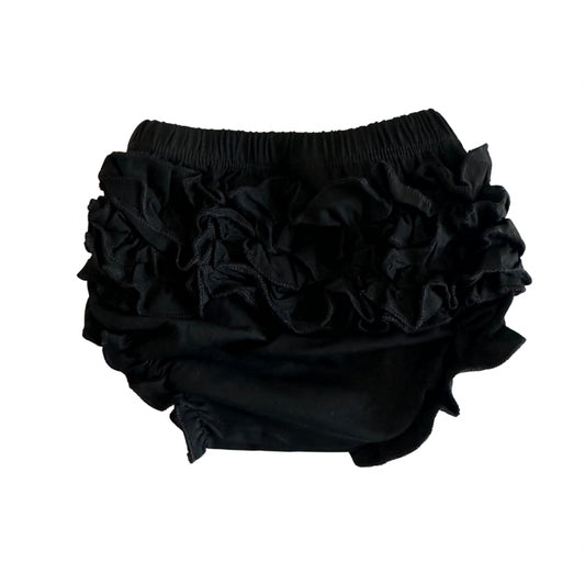 Black ruffle bloomers
