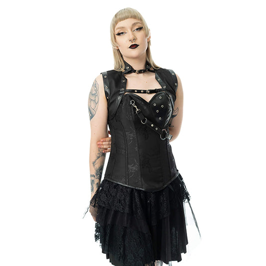 Vixxsin Ebony corset (2-piece)