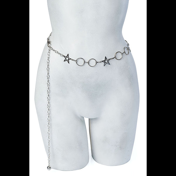 Banned Elysium Pentagram chain belt