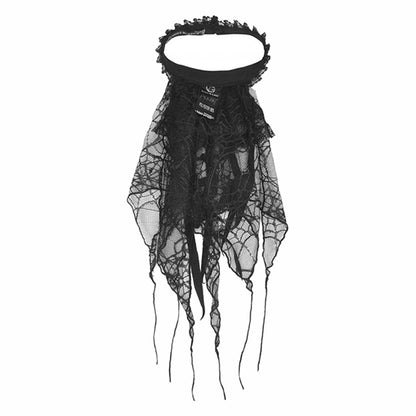 Dark In Love 'Desdemona' Shredded Spider jabot/collar