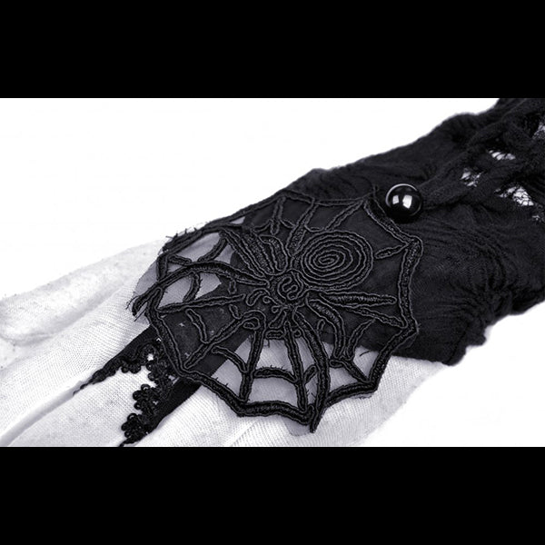 Dark In Love 'Spinnenetz' cobweb gloves