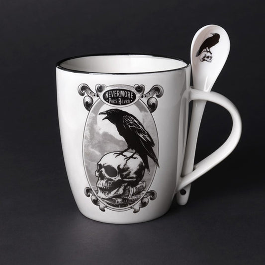 Alchemy Poe's Raven mug & spoon set