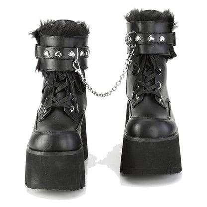 DemoniaCult ASHES-57 platform boots