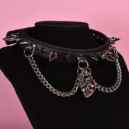 Naughty Pawsies Anatomy Puppy Style Spiked choker