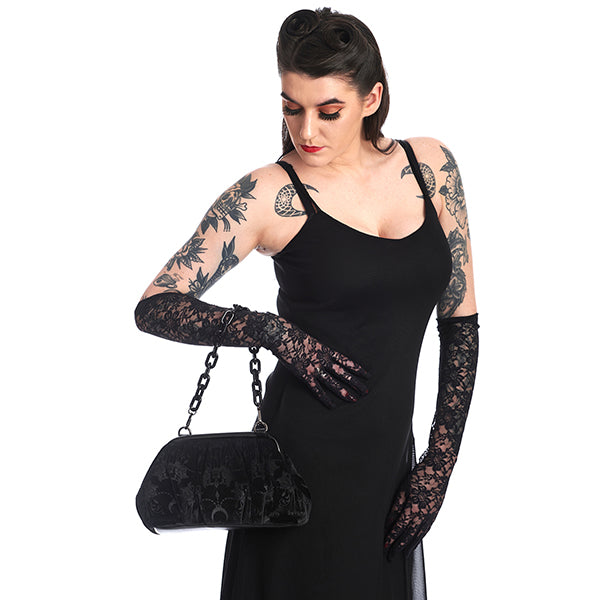 Banned Velvet Chandelier shoulder bag