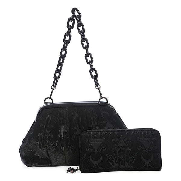 Banned Velvet Chandelier shoulder bag