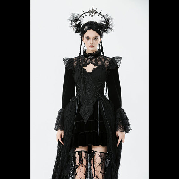 Dark In Love ' Demeter' Hollow Shoulder cape