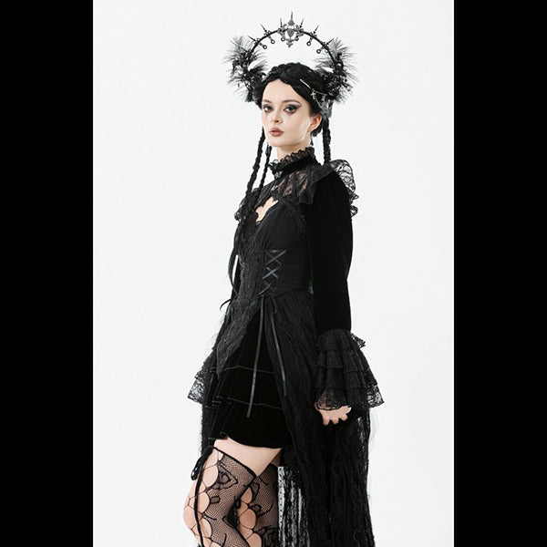 Dark In Love ' Demeter' Hollow Shoulder cape