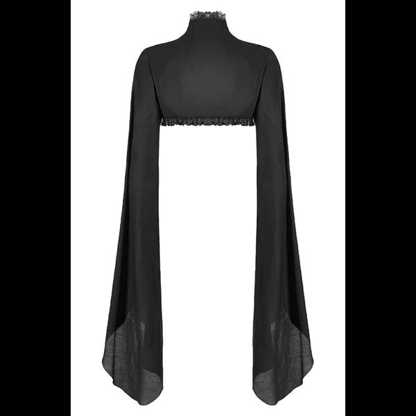 Dark In Love ' Aster' Gothic Embroidered sleeved cape
