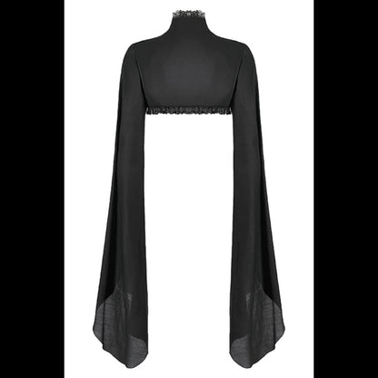 Dark In Love ' Aster' Gothic Embroidered sleeved cape