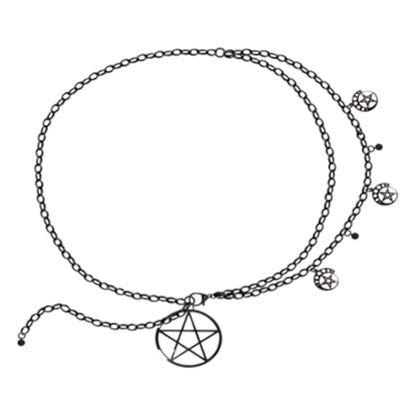 Banned Bright Belladonna pentagram chain belt