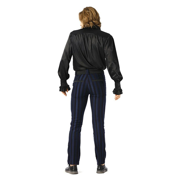 Pentagramme Nuit shirt with ruffle (black)
