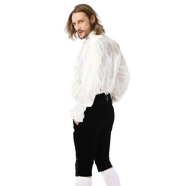 Pentagramme Fantome shirt with ruffle (white)