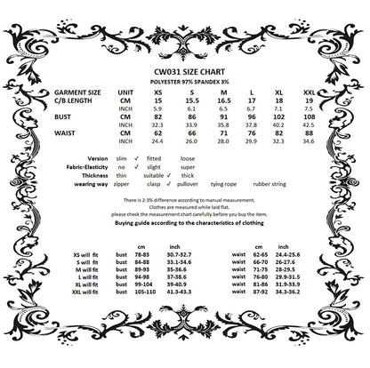 Dark In Love 'Dulca' underbust corset