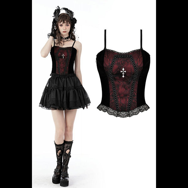 Dark In Love 'Moroi' Coffin Cross top