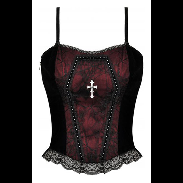 Dark In Love 'Moroi' Coffin Cross top