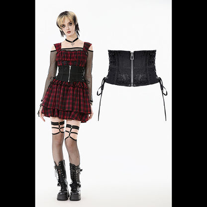 Dark In Love Gothic Lace Waist corset ' Pippin'