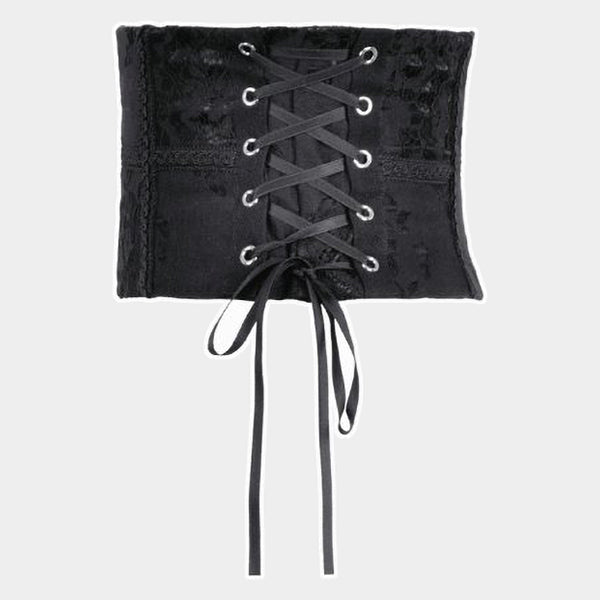 Dark In Love Gothic Lace Waist corset ' Pippin'