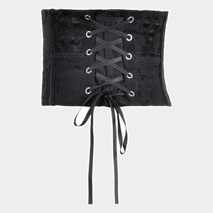 Dark In Love Gothic Lace Waist corset ' Pippin'