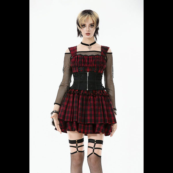 Dark In Love Gothic Lace Waist corset ' Pippin'