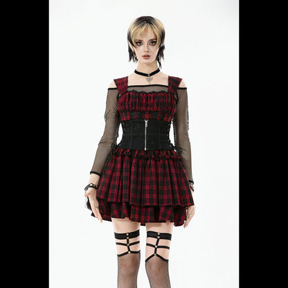 Dark In Love Gothic Lace Waist corset ' Pippin'