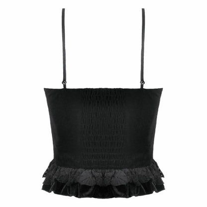 Dark In Love ' Elvina' Gothic Velvet Lace bustier