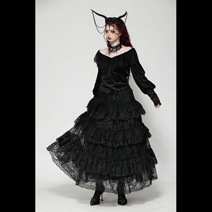 Dark In Love Cressida layered cake skirt