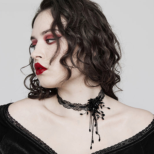 Punk Rave 'Drusilla' Blood Drop choker