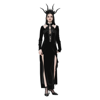 Dark In Love Juno high slit maxi dress
