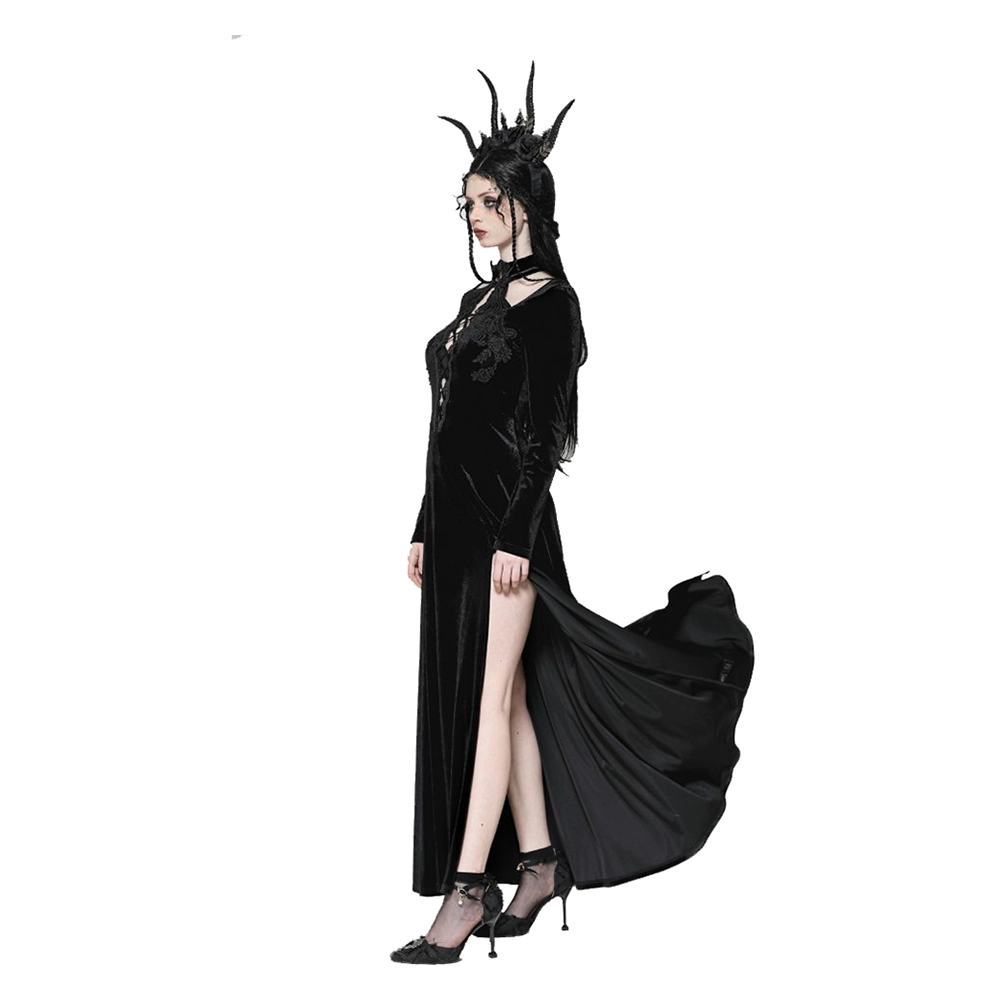 Dark In Love Juno high slit maxi dress